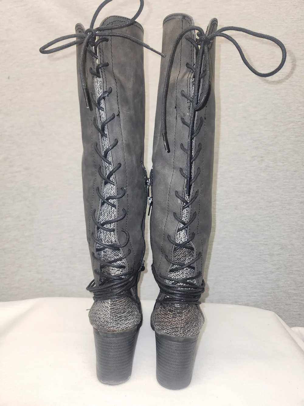 BKE Gray Under Knee-High Women's Boots - Classic Tall Fashion Boot